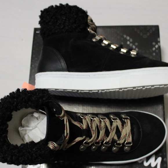 SAM EDELMAN LUTHER FAUX SHRLING HI-TOP SNEAKER - Picture 5 of 6